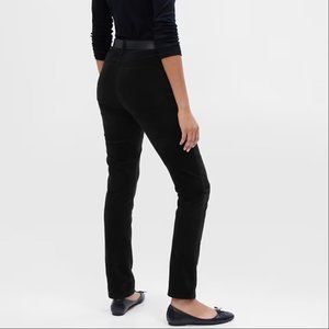 GAP NWT High Rise Vintage Slim Black Velvet Pants Size 26